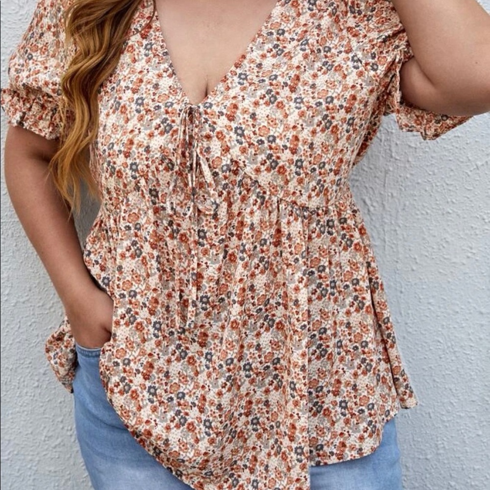 Ditzy floral blouse